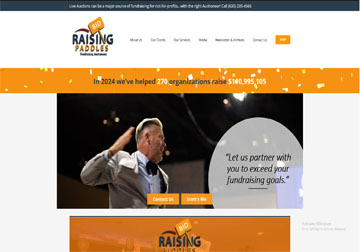 Raising Paddles Professional Auctioneers screenshort webgenisis